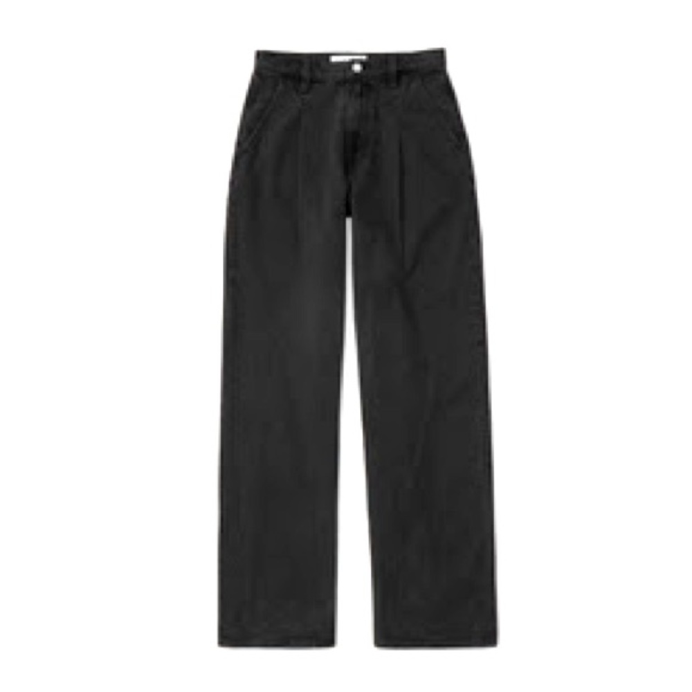Abercrombie High Rise Loose Pleated Jeans